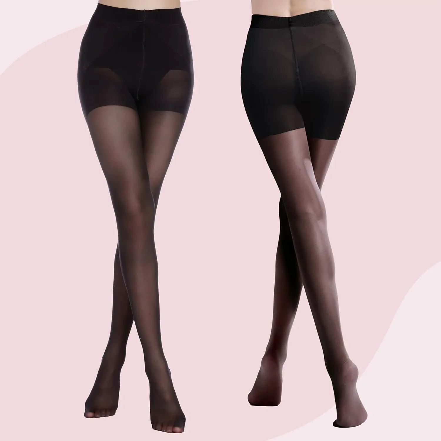 

Женские колготки 40D, прозрачные, с высокой талией, утягивающие, с поддержкой живота