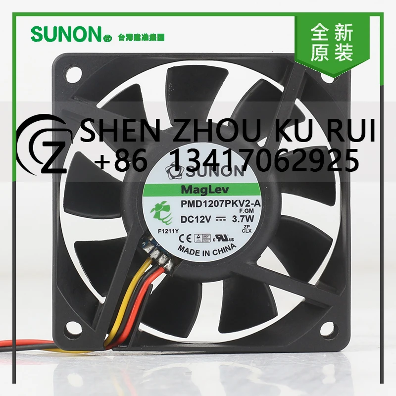 

Новый Sunon 5 В 24 В 48 В постоянного тока 12 В 3,7 Вт AC EC 7020 70X70X20MM 7 см бесшумный сервер питания процессора гидравлический трехпроводной охлаждающий вентилятор PMD1207PKV2-A