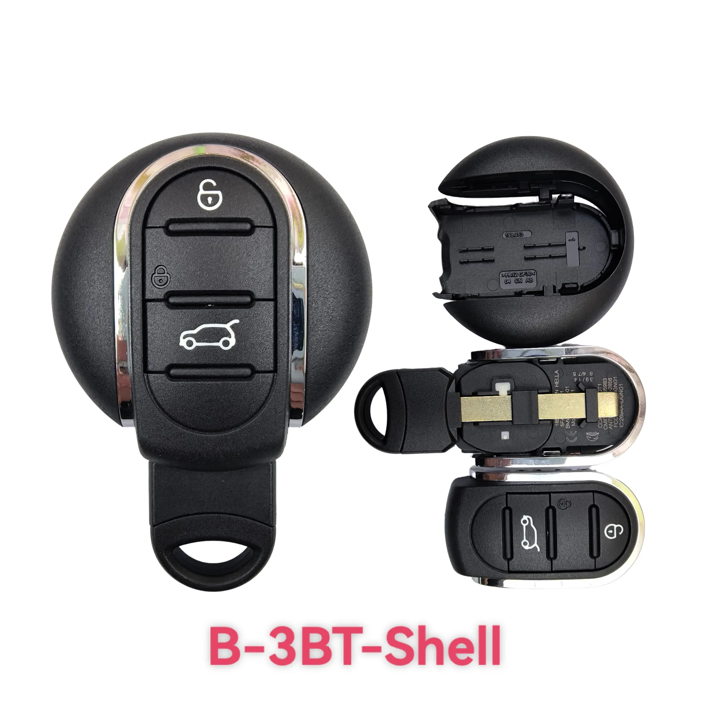3/4Buttons Shell For Mini Cooper 2014 2015 2016 2017 2018 2019 2020 Auto Smart Remote Control Key Shell Fob NBGIDGNG1 Smart Keys