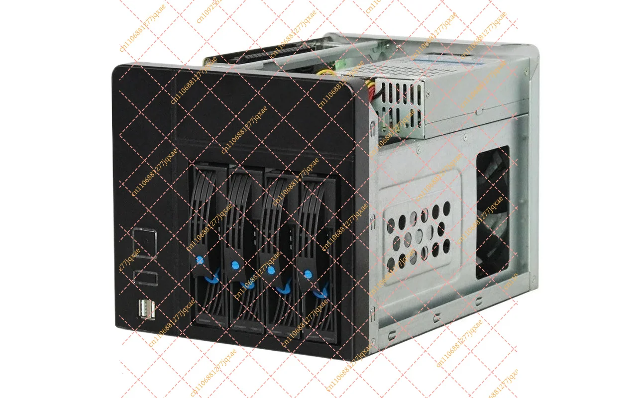 NAS-4 Cloud Storage Box, Personal Data Server for Remote Work & Home Office, Network Drive Enclosure