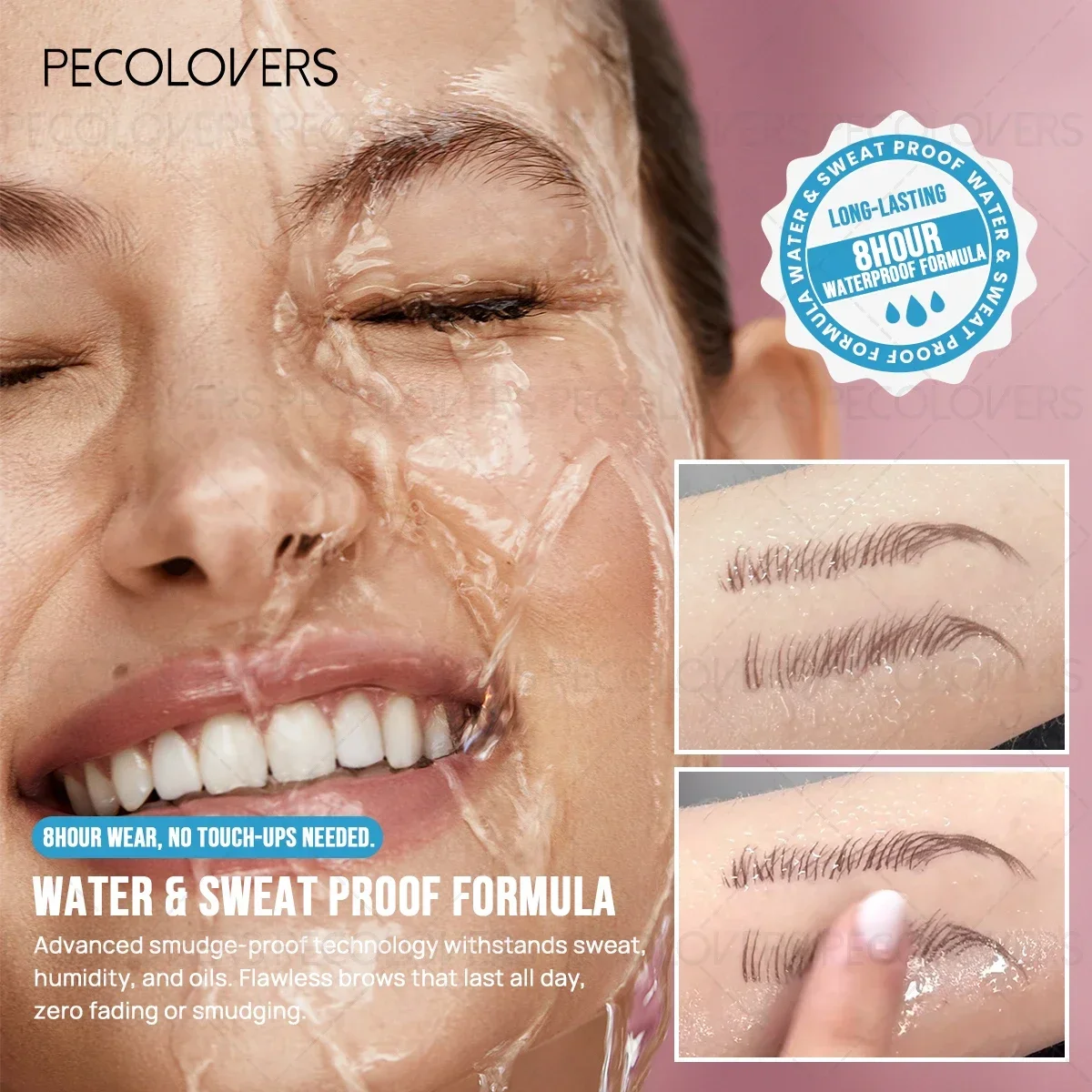 1 szt. Płynny pisak do brwi - Wielofunkcyjny, do wypełniania linii włosów, idealny do makijażu świątecznego (Boże Narodzenie)