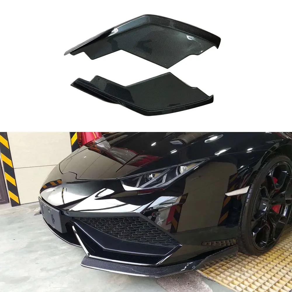 

Front Bumper Splitter Apron Carbon Fiber for Lamborghini Huracan LP600 LP610 Coupe 2014 2015 2016 2017 D Style Car Accessories