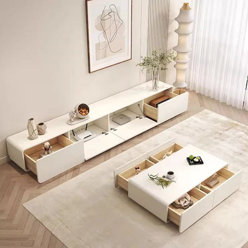 

Minimalist Aesthetic Tv Table Drawers Wood Nordic Entertainment Retro Tv Stands Filing Console Muebles Chinese Style Furniture
