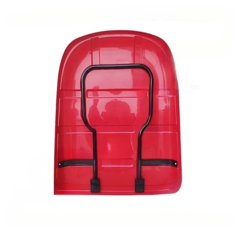 Tractor plastic awning with frame windshield simple top
