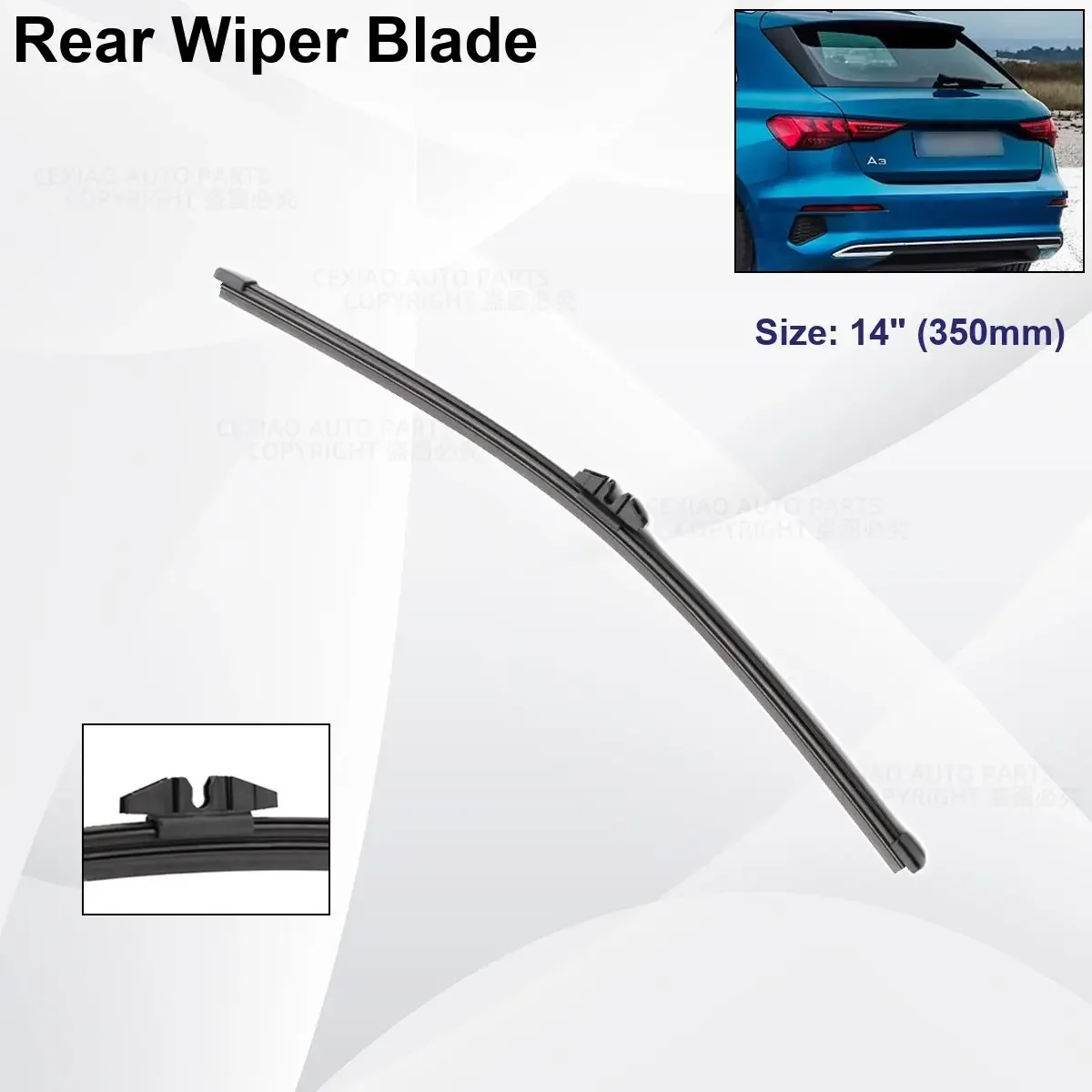 لأودي A3 Hatch 8Y GY 2021-2024 شفرات الممسحة الأمامية والخلفية للسيارة من المطاط الناعم ماسحات الزجاج الأمامي للزجاج الأمامي للسيارات 2021-2024 2021 2022 #2