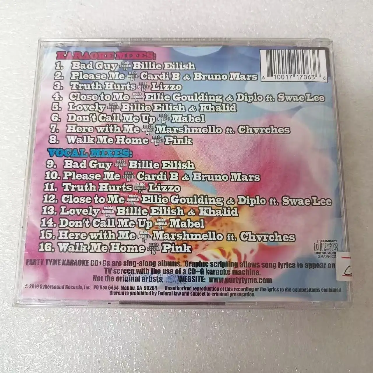 Fête Tyme karaoké fille Pop 34 musique CD plus grands succès Album enregistrement de musique Cosplay baladeur voiture bande sonore boîte fête musique