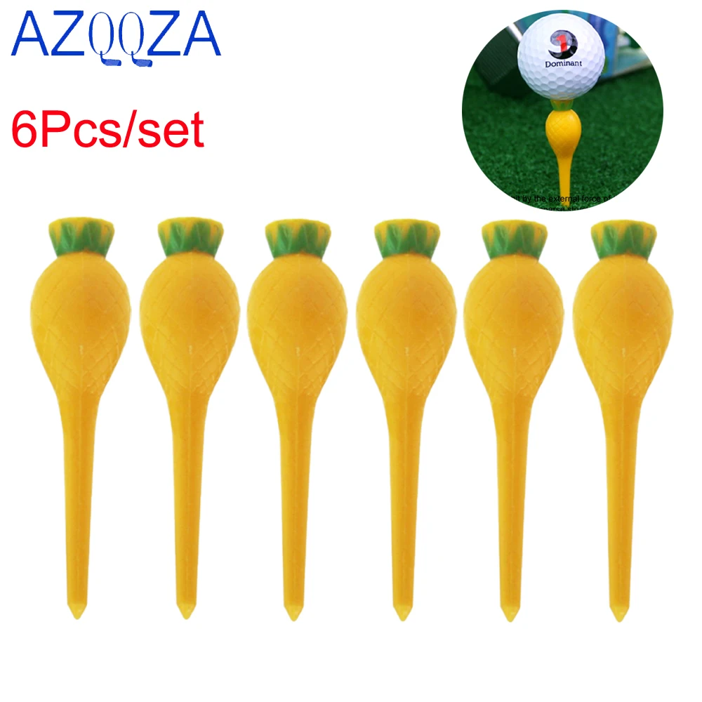 

6Pcs Golf Tees Plastic Tee Golf Balls Holder 70mm/2.76inch Unbreakable Durable olf Tees Drop Ship