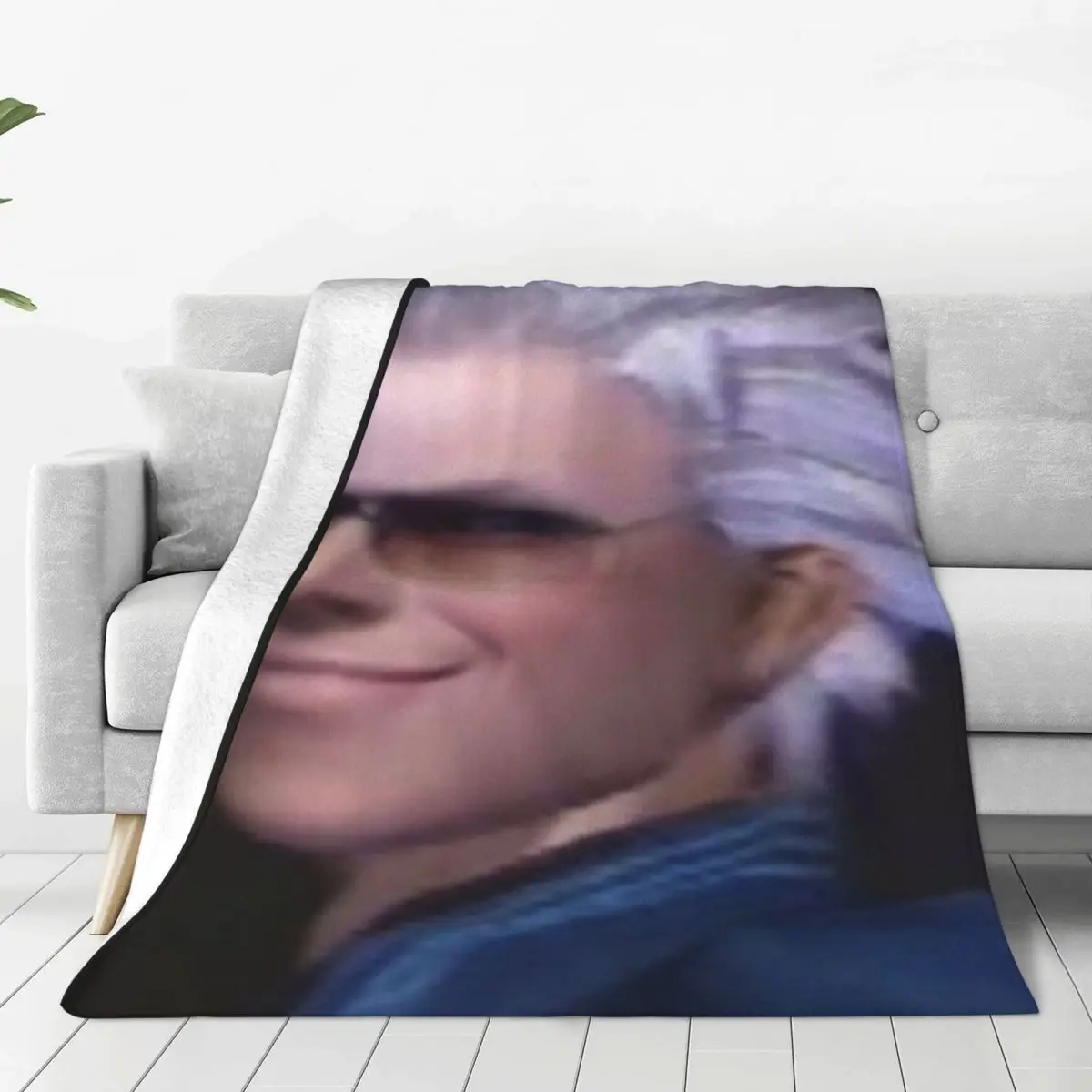 Vergil From The Devil May Cry Series Blanket Flannel Breathable Sofa Throw Blankets For Home Bedroom Office Throws Bedspread