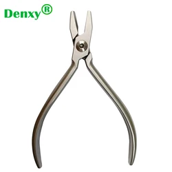 1pc Denxy Dental Hollow Chop Arch formowania szczypce ze stali nierdzewnej do okrągłych i prostokątnych drutu szczypce łuk formowania Hollow Chop