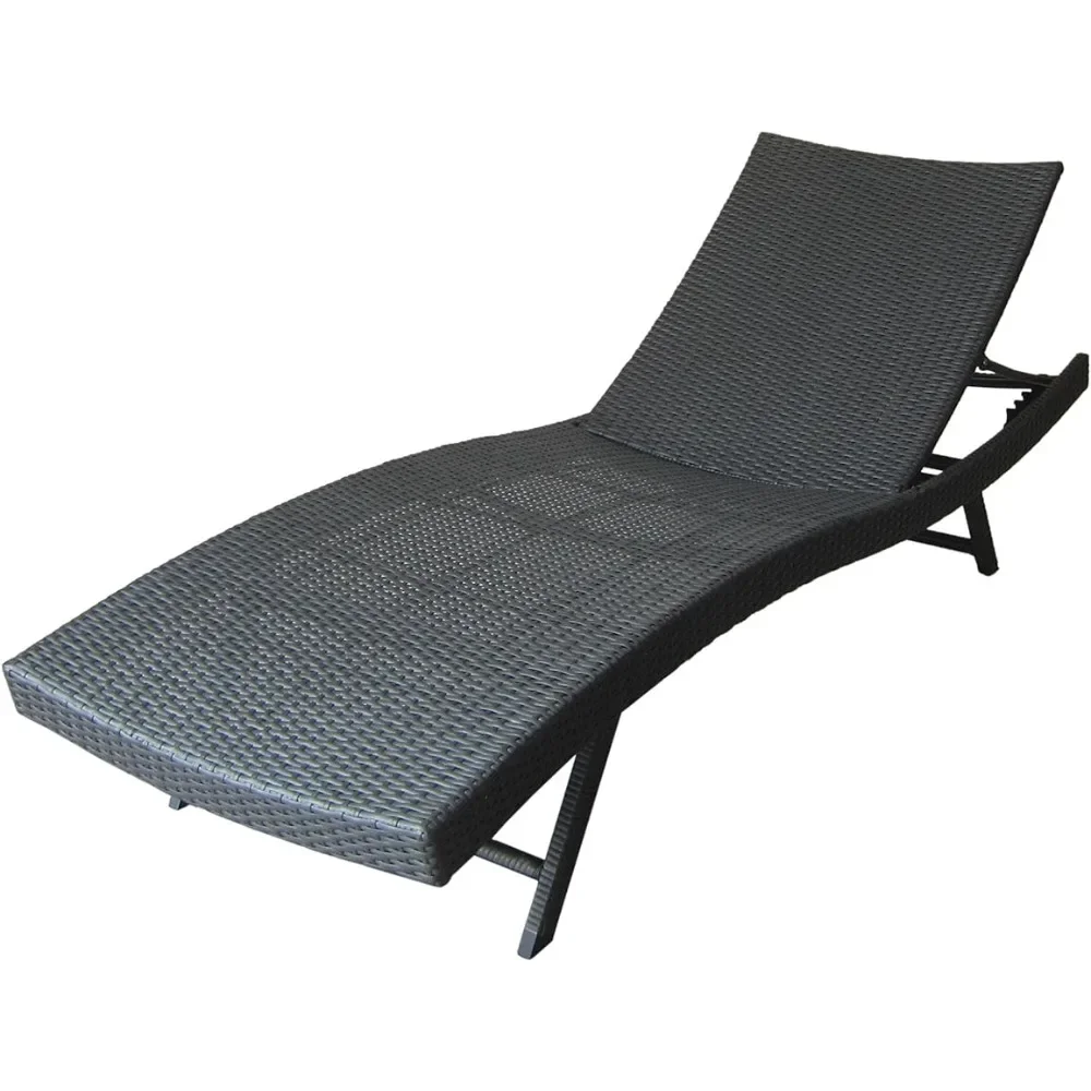 Kauai Outdoor Wicker Chaise Freight Free Relaxing Chair Recliner Furniture