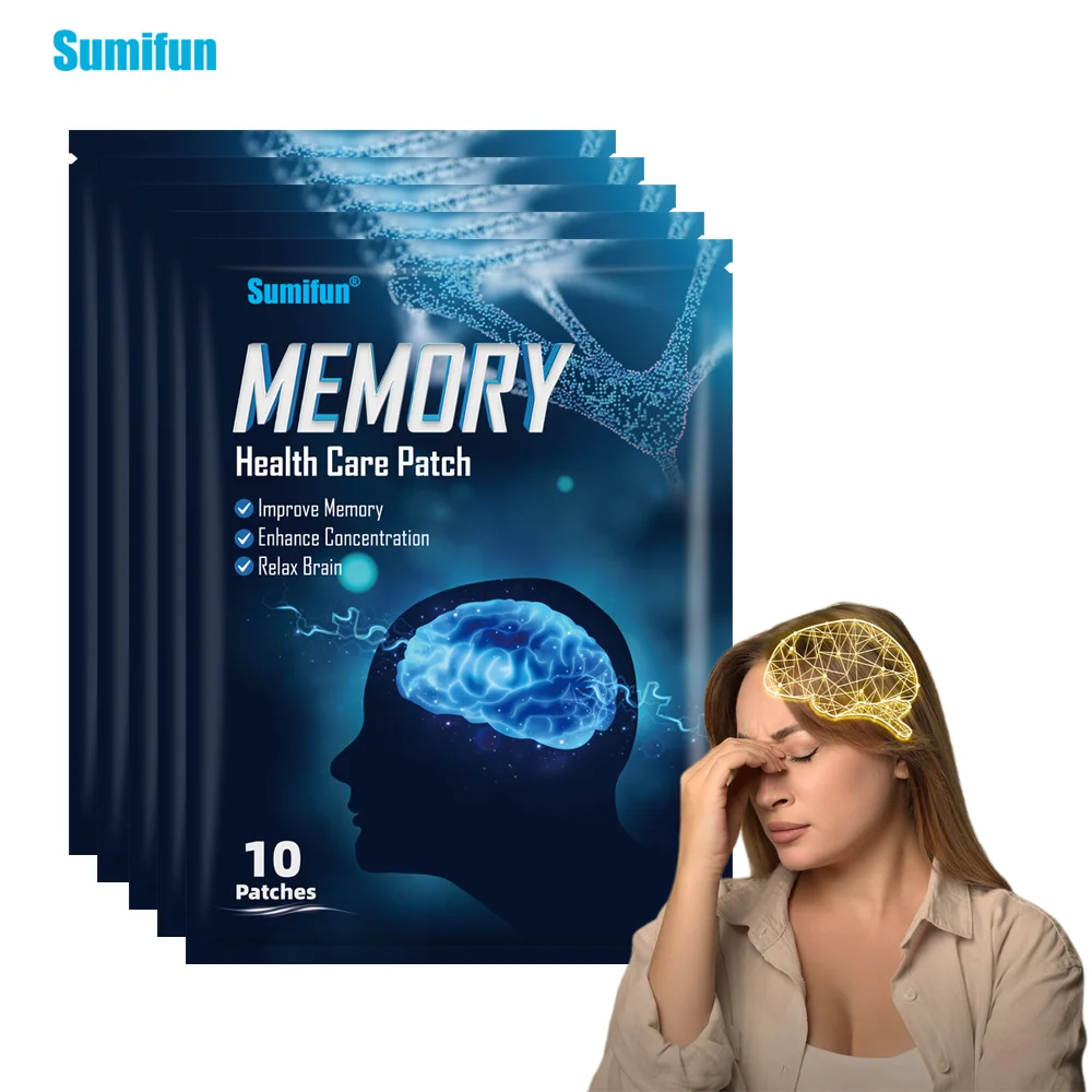 

10/40/50Pcs Sumifun Preventing Alzheimer's Disease Amnesia Sticker Memory Health Care Patches Elderly Memory Enhancement Plaster