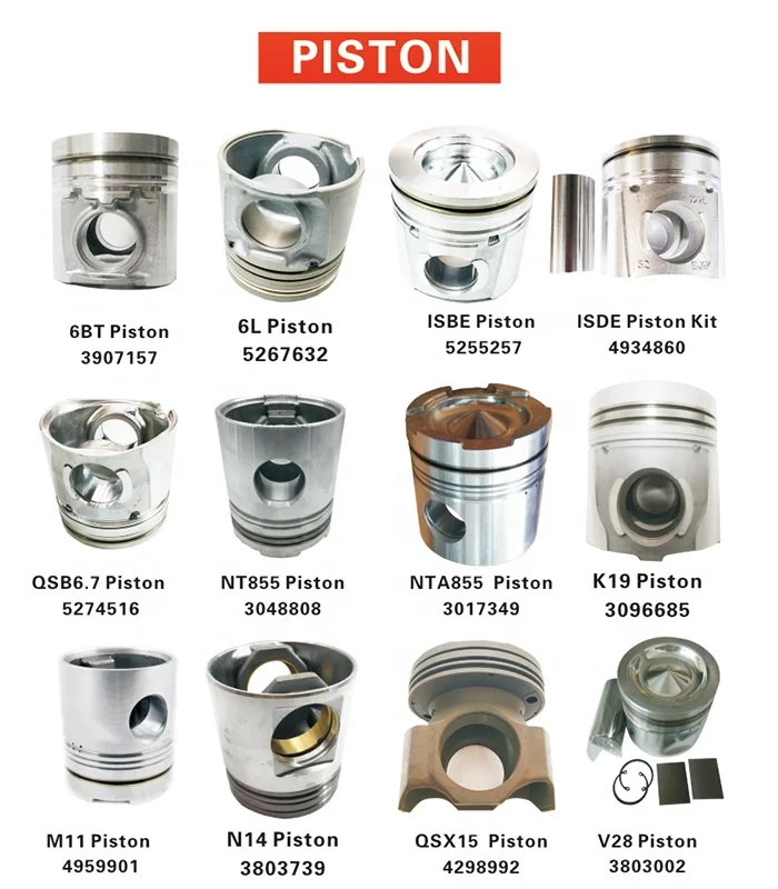 Original XCEC QSM M11 ISM diesel Engine Repair Kit Piston 3103753 4070653 4952180