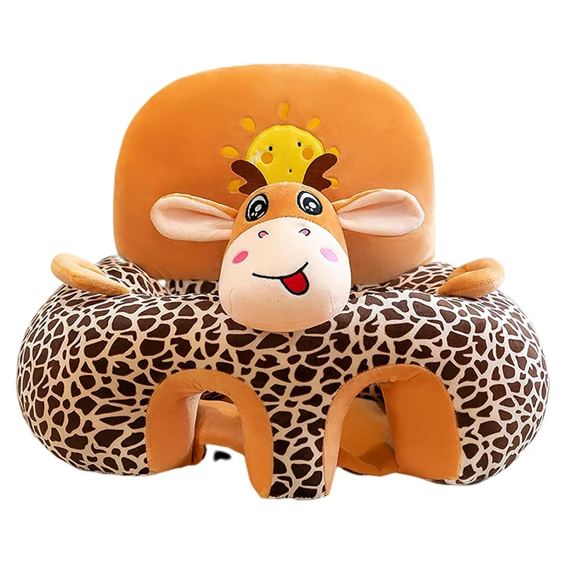 Juste de siège de soutien de canapé pour bébé, chaise en peluche, apprendre à s'asseoir, confortable, dessin animé, accent bouffant, lavage sans rembourrage, berceau, tout-petit, 1 pièce