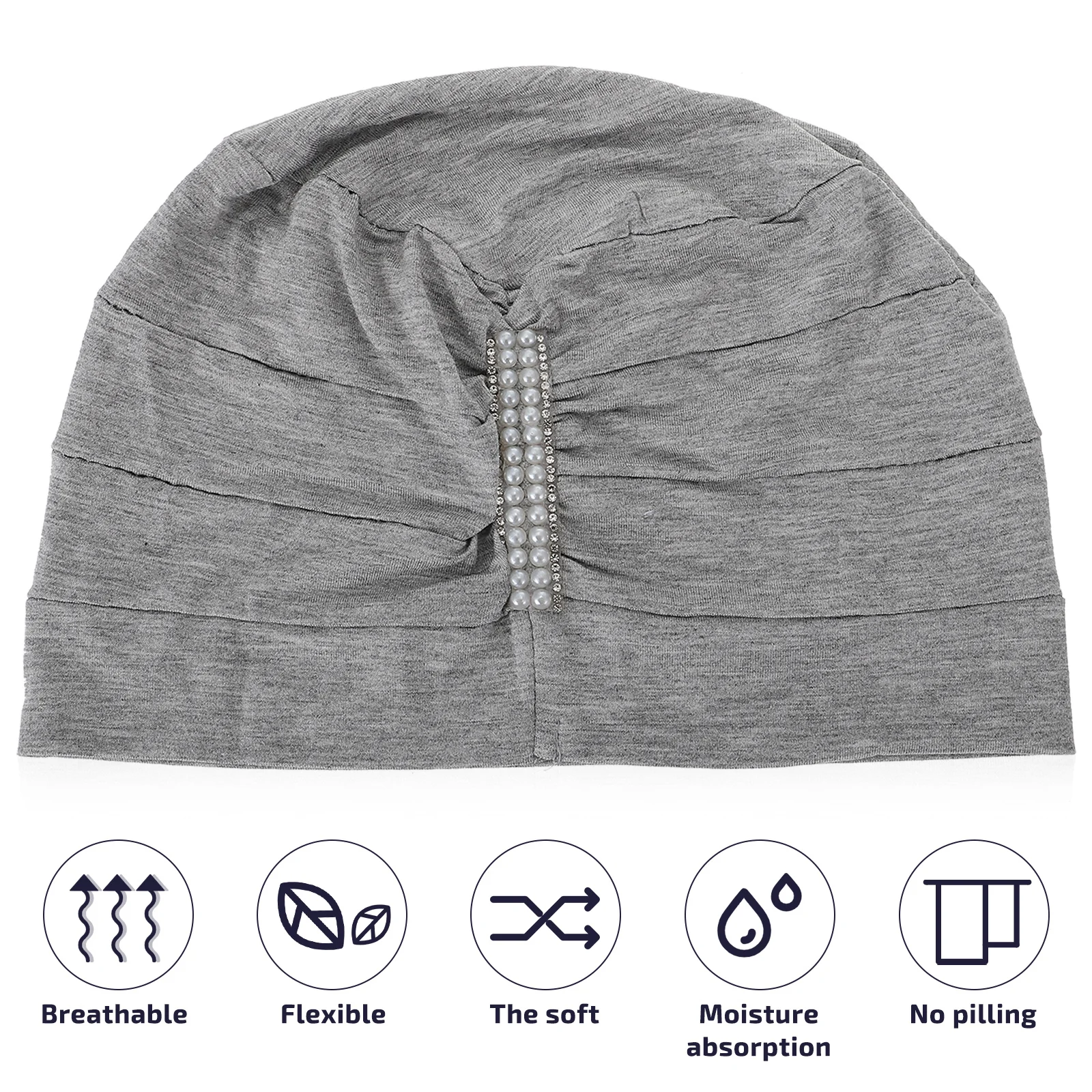 

Long Hair Loose Sleeping Hat Wide Brimmed Female Hair Protector Bonnet Elastic Adult Night Hat For Makeup Face Wash Sleep Gift