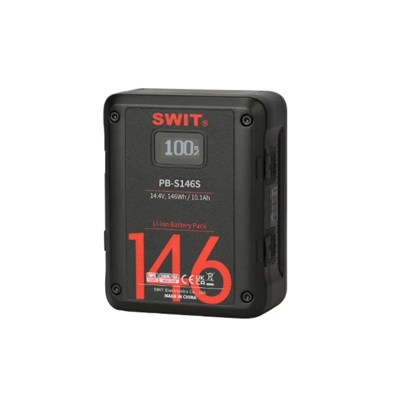 

SWIT PB-S146S 146Wh Multi-sockets Square V Mount Digital Battery For Cine-Cameras, 146Wh, 10.1Ah Larger Capacity, At Least 200W,