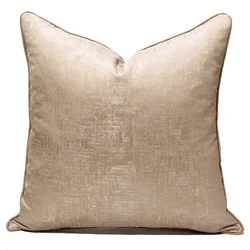 Elegant Jacquard Pillow Cover 1pc, 18 20 22 24 Inch Square Cushion Cover for Sofa Bed, Modern Home Decor Throw Pillowcase
