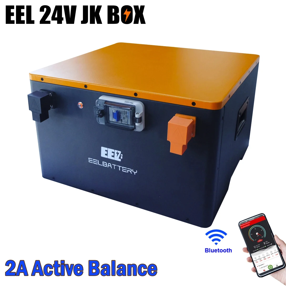 EEL 24V Battery Box DIY Power Bank LiFePO4 280Ah 310Ah Battery Pack System With JK 200A BMS 1A 2A Active Balan Easy Installation