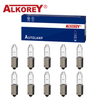 Alkorey 10PCS H21W BAY9S 12V 21W Halogen Brake Indicator Signal Lamp Car Light Bulb Quartz Glass Halogen Clearance Light