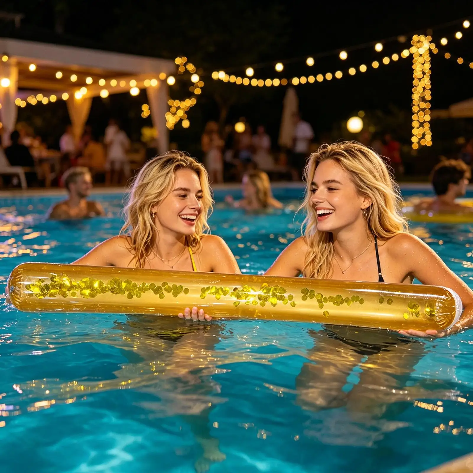 

Inflatable Pool Noodle Large PVC Glitter Strong Buoyancy Outdoor Swim Noodles Pools Floats for Party Summer Beach Water