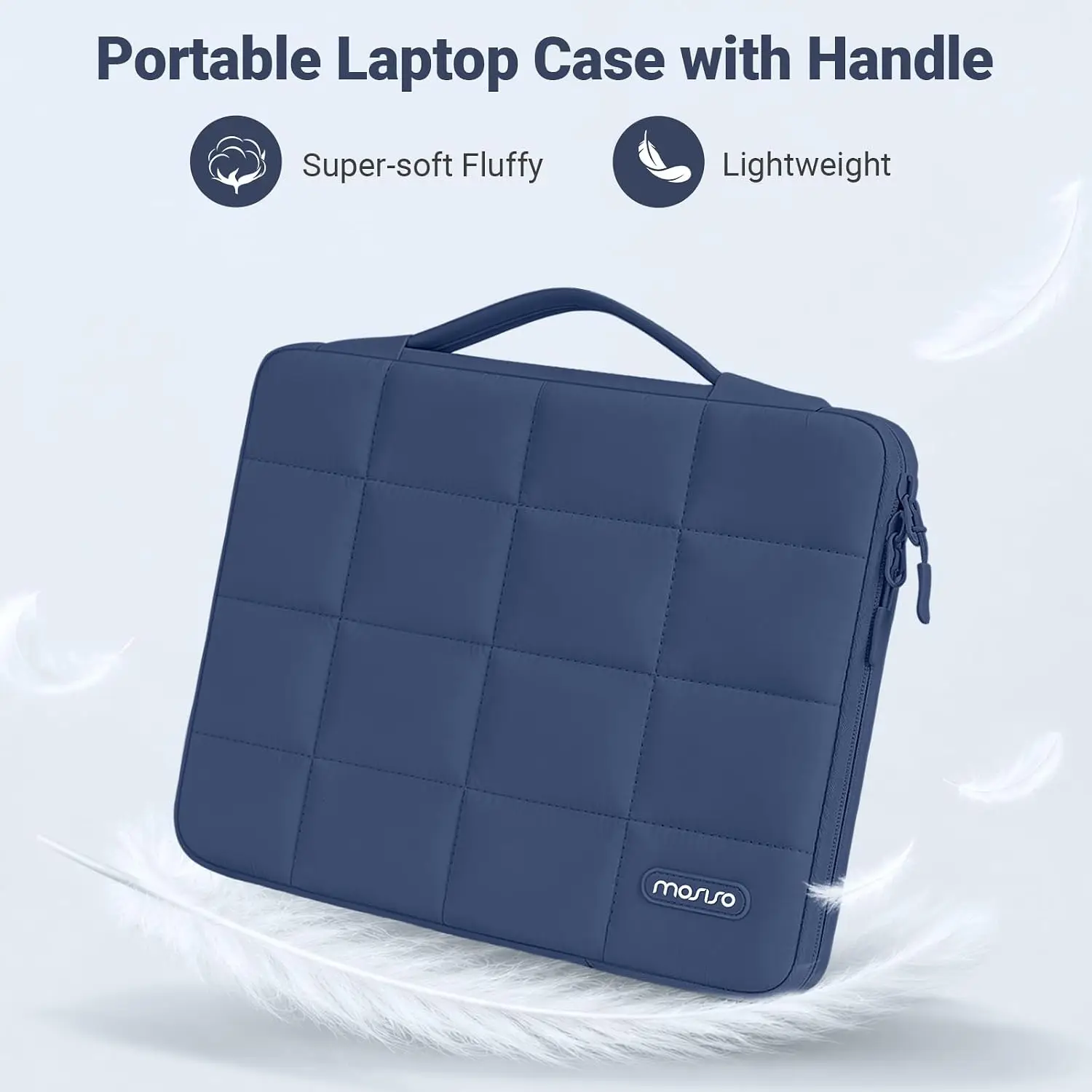 360° Protective Laptop Sleeve for MacBook Neo 13 inch Puffy Carrying Case for Mac Air Pro 13 M5 M4 M3 M2 M1 NoteBook Handbag