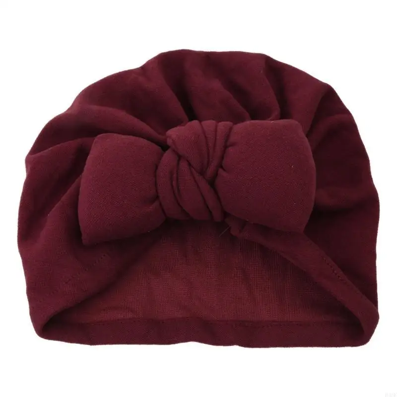 

Faux Cashmere Baby Hat Warm Autumn Winter Infant Solid Bowknot Bonnet