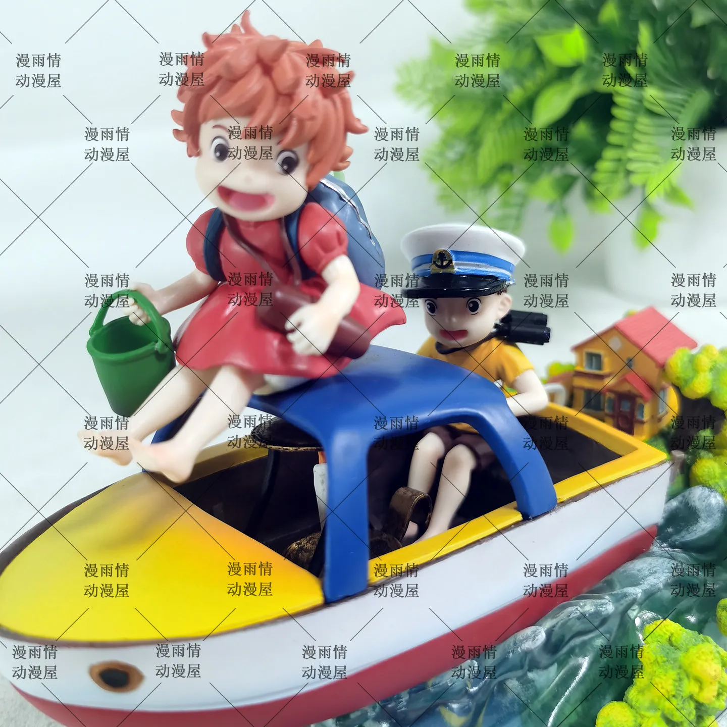 

Hayao Miyazaki Healing Anime 1/8 Scale Ponyo Sosuke Sailboat Scene Figure Decoration Ornament Collectible Birthday Gift For Fans