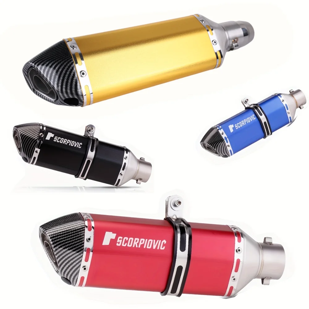 38/51mm Universal Motorcycle Exhaust Pipe with Built-in DS Killer Suitable for Honda, Suzuki, Kawasaki, Yamaha, Etc.