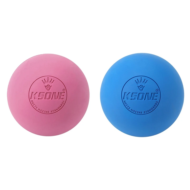 2X KSONE Massage Ball 6.3Cm Fascia Ball Lacrosse Ball Yoga Muscle Relaxation Pain Relief Physiotherapy Ball 5 & 8