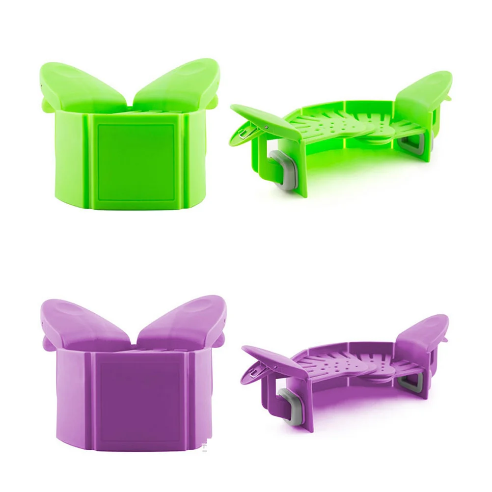 

1pc Silicone Stretch Drain Tool Foldable Soup Funnel For Pots Liquid Diversion Kitchen Gadget Dishwasher Safe Green