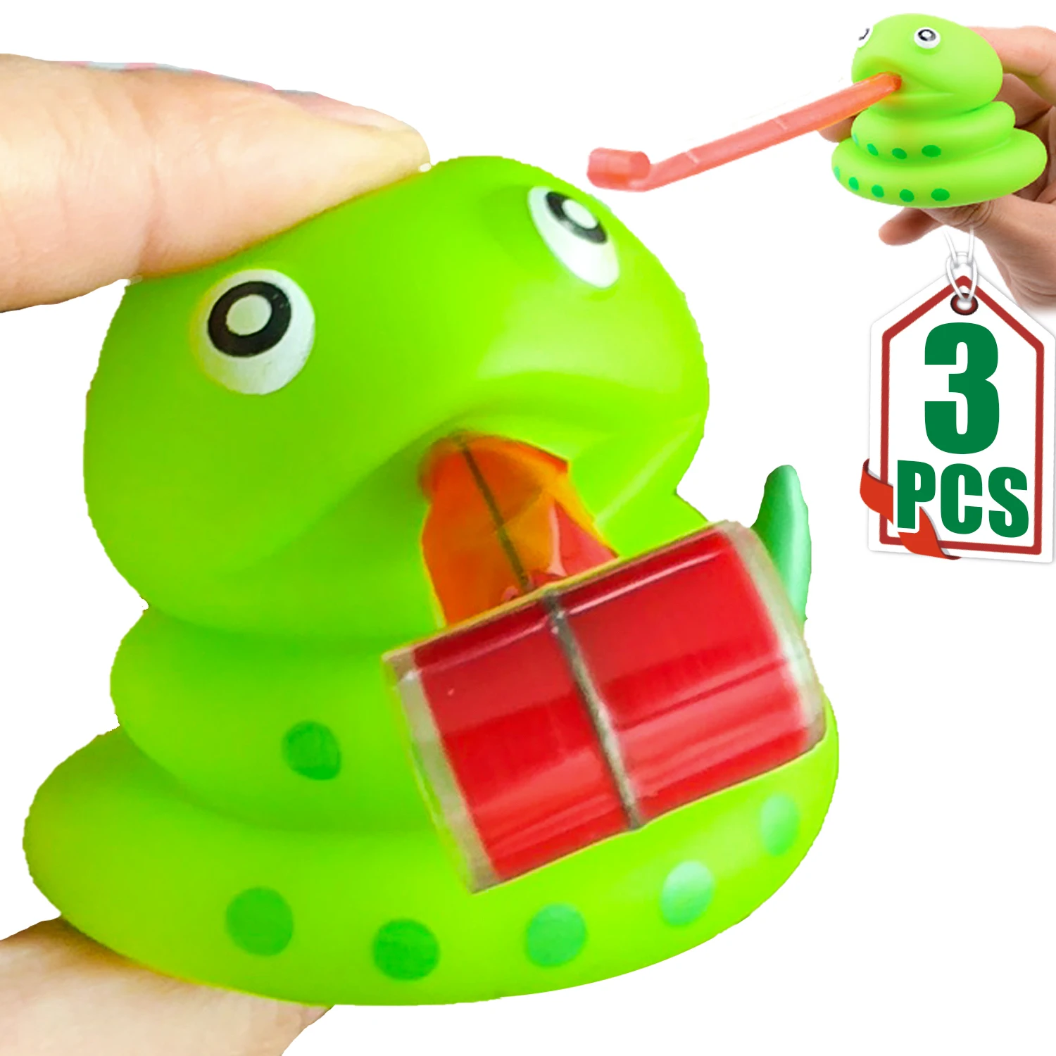 

3 шт. забавная игрушка-пятка для языка, Bb свисток, звук, животное, змея, украшения для студентов, распаковка, вентиляционная кукла, подарок на год змеи