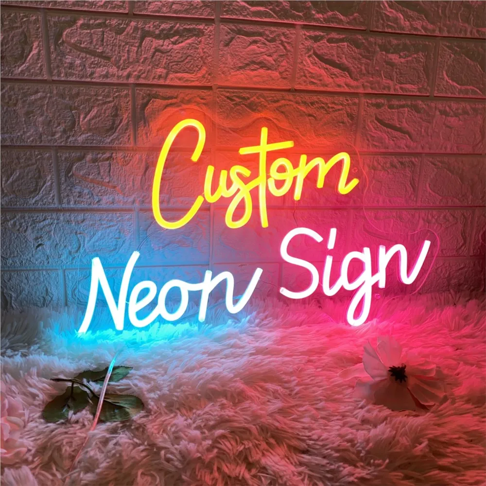 Custom Neon Sign LED Lights Wedding Decor Party Birthday Room Decor Bedroom Bar Club Shop Neon Light Led Sign Personalized Gifts