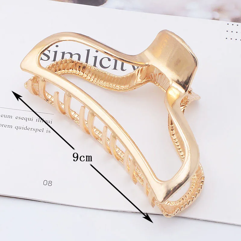 2023 Selling Multiple Styles Fashion Alloy Geometric Large Exquisite Hairpin Barrettes for Women Girl Accessories Headwear