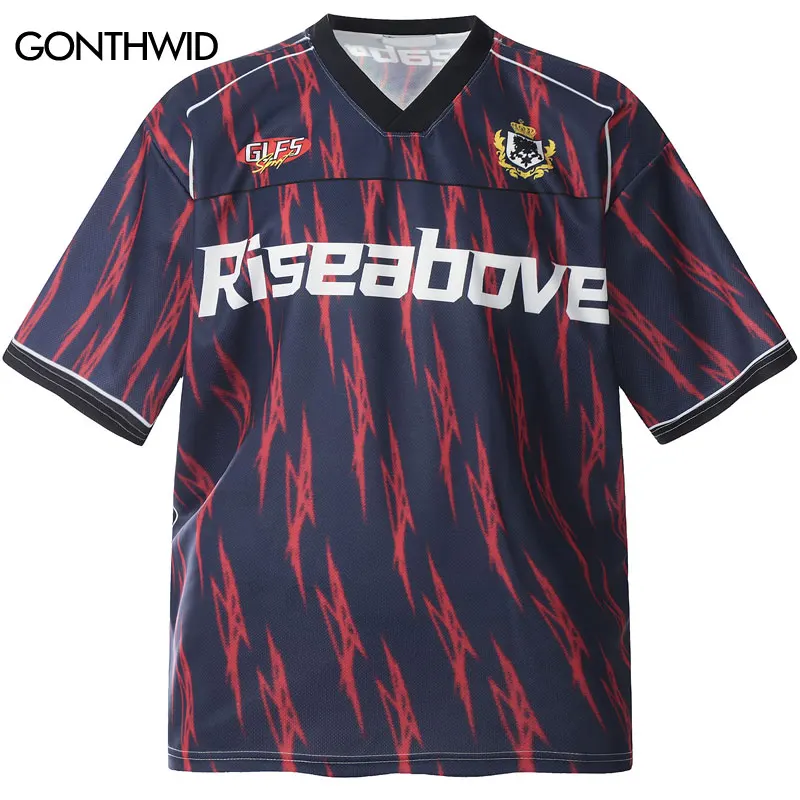 

Men Vintage Jersey Oversized T-Shirt Y2K Graphic Printed Racing Sport Urban Tshirt Streetwear Hip Hop Harajuku Casual Top Tee