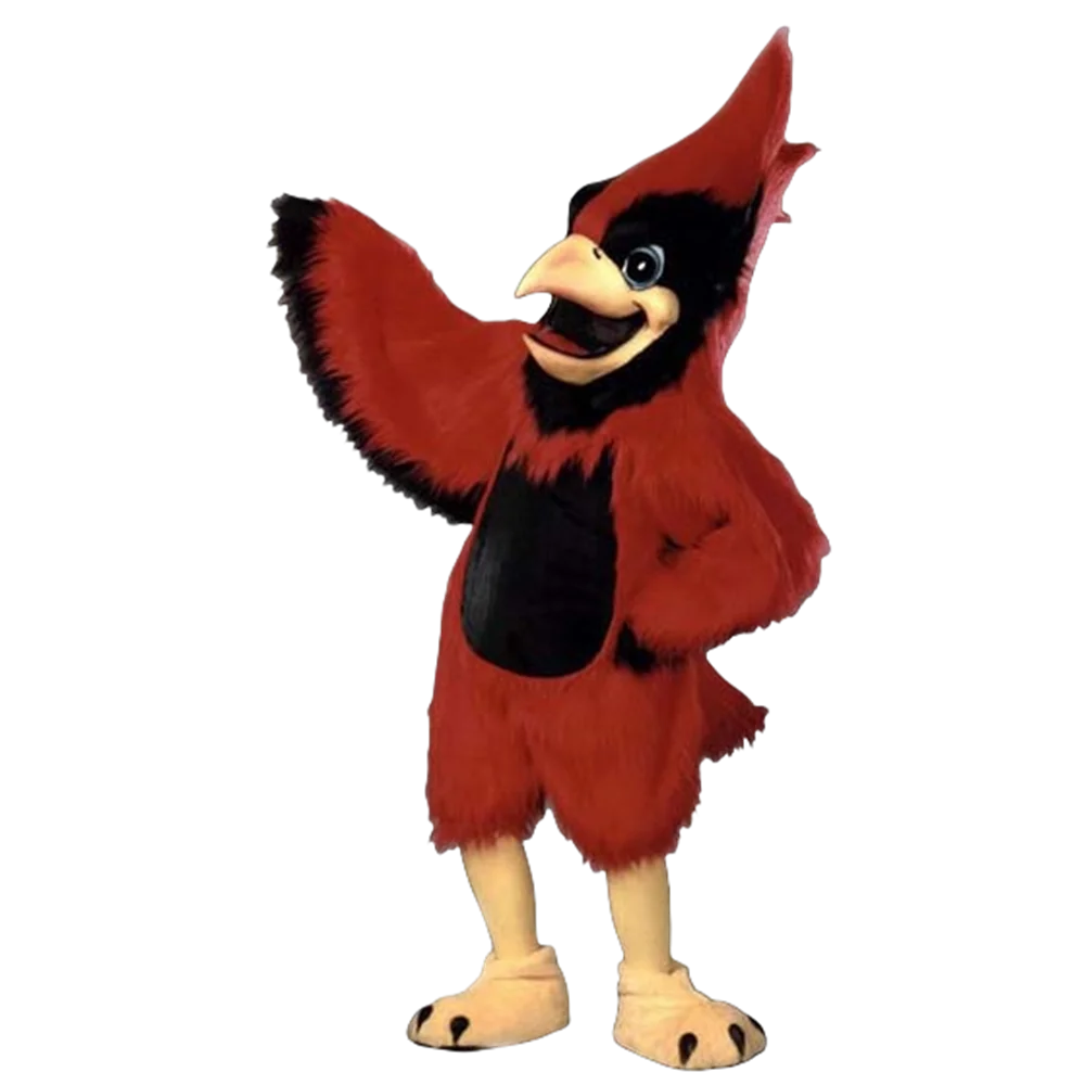 Grand Costume de Mascotte Cardinal Rouge en Peluche, Faucon, Tenue de ix, Accessoires de Scène, 593