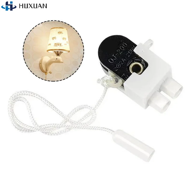 1/2/3Pcs Pull Cord Wall Light Switch With Cord Rotating Pull Cord Switch For Table Lamps Floor-Lamps Pull Cord Switch