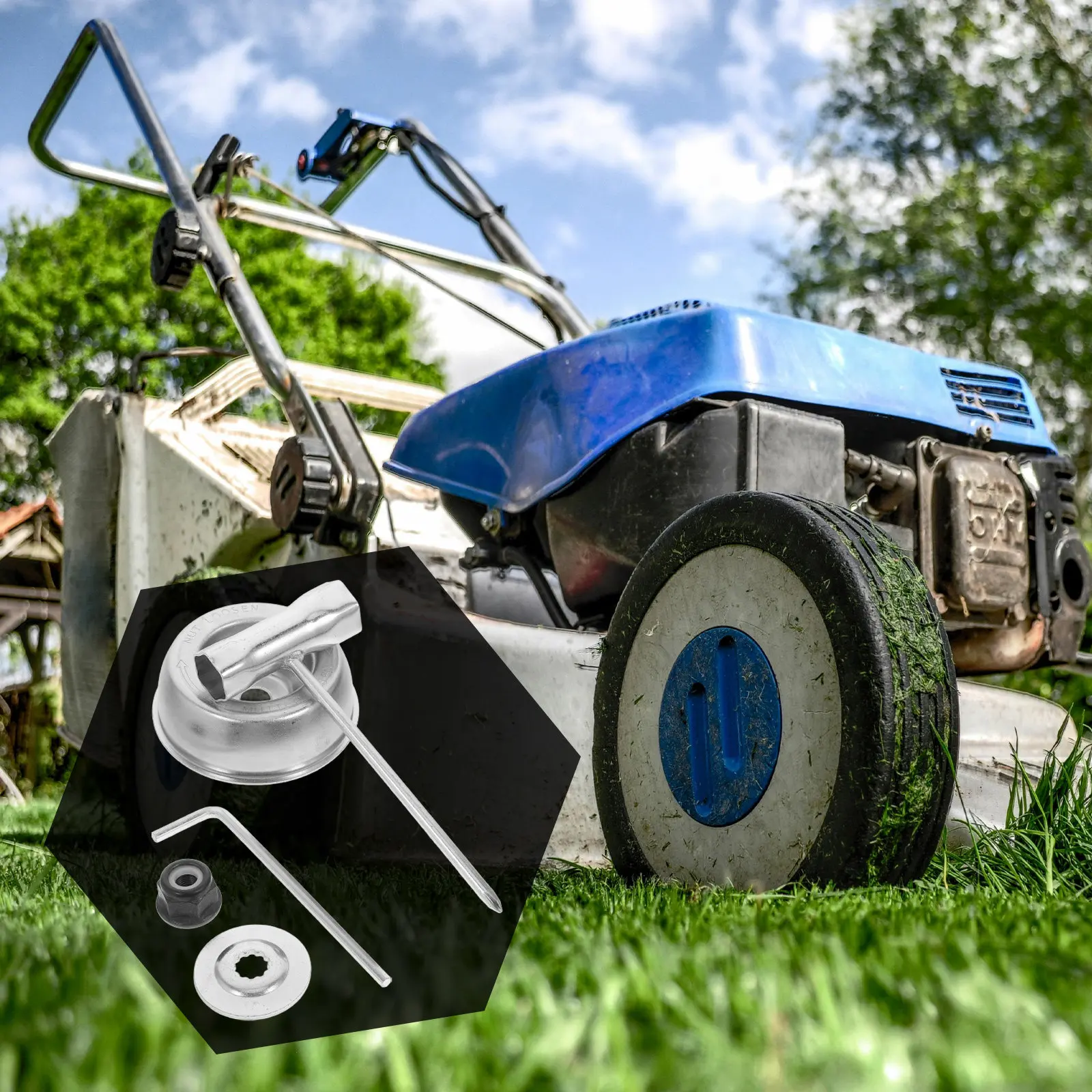 

Комплект из 5 адаптеров для триммера-косилки, совместимый с Stihl FS55, FS56, FS70, FS83, набор для ремонта кустореза, защитный кожух