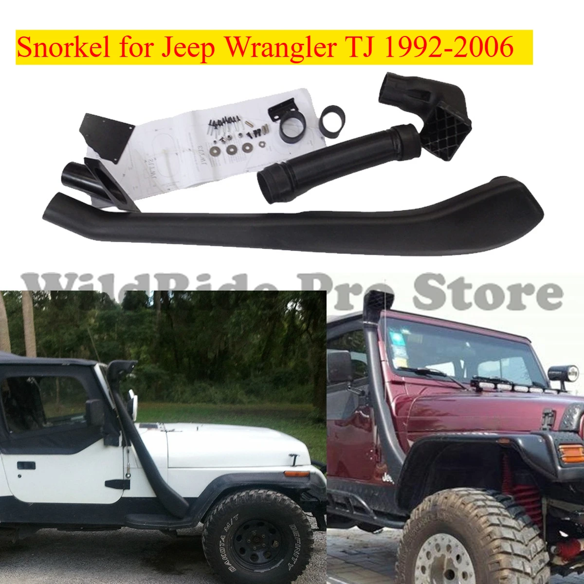 

Snorkel for Jeep Wrangler TJ | Off-Road Waterproof Air Intake | Robin Hood 4x4 Modification | Direct Fit