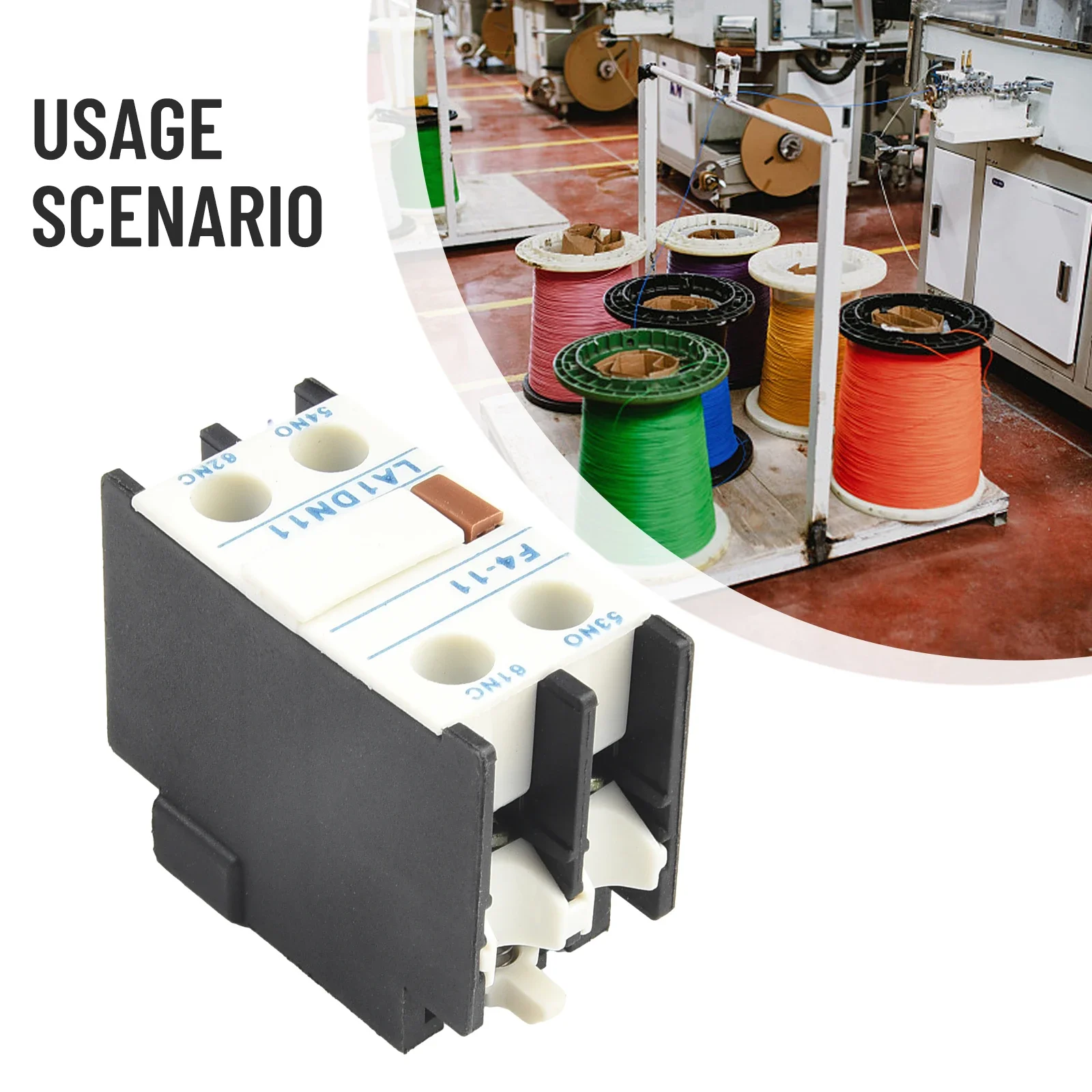 Contactor Auxiliary Contact F4-11 AC For LADN11 1NO 1NC Auxiliary Contact Block For CJX2 Auxiliary Contact Block