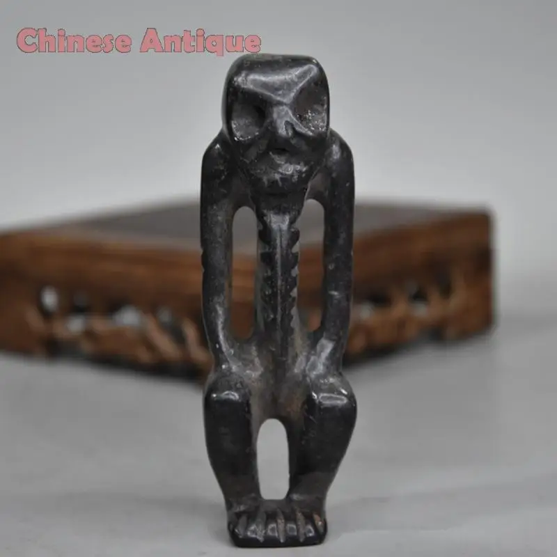 

Tibet Hongshan Culture Antique Meteorites Hongshan People Alien Collection Stone Carving Gifts Statues et Sculptures Crafts