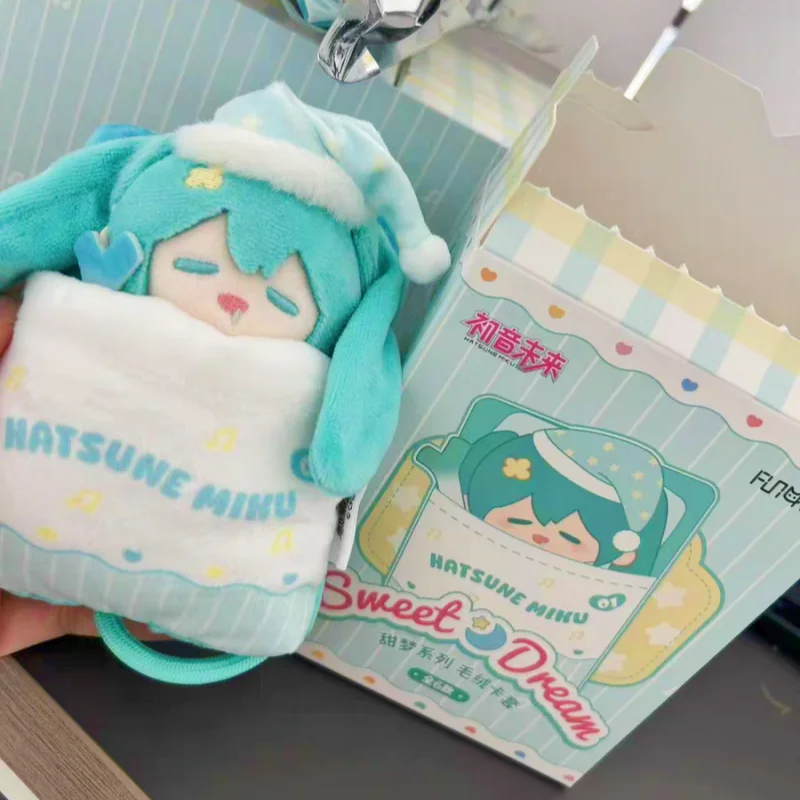 

Hatsune Miku Sweet Dream Series Plush Card Holder Keychain Cute Portable Anime Bag Charm Stuffed Pendant For Anime Fans Toy