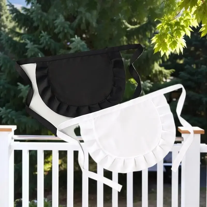 1 STKS Serveerster Meid Cosplay Taille Schort Half Schort Kostuum Koken Schorten Voor Keuken