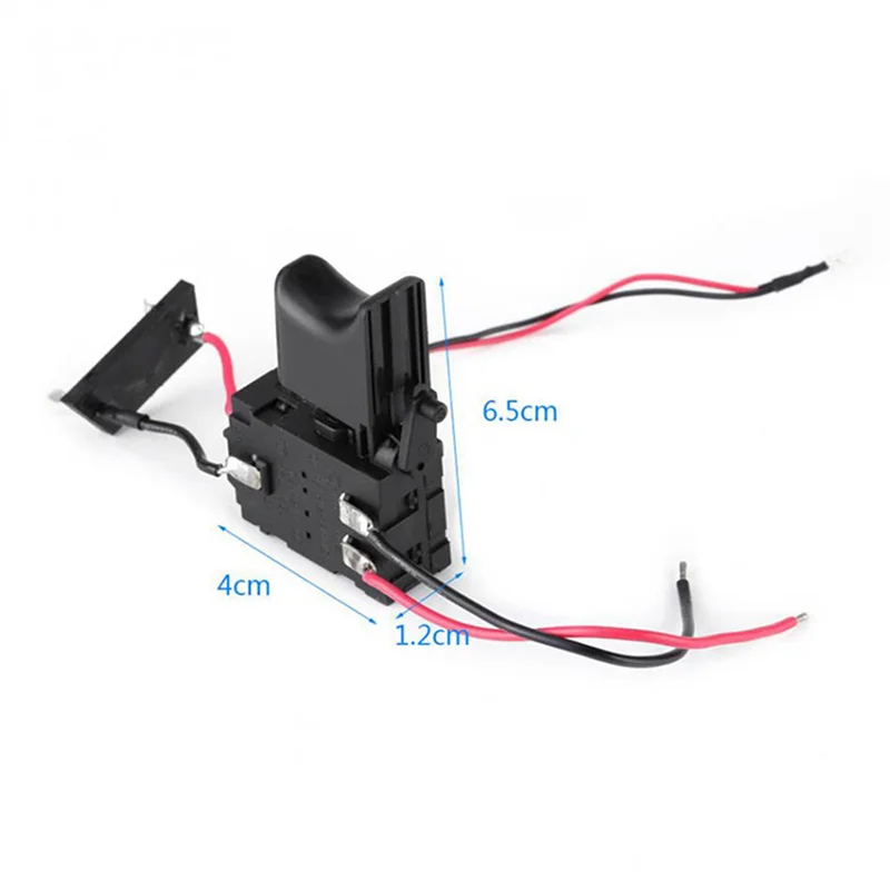 ABUI-6X DC7.2-24V Trapano elettrico Interruttore Trapano a batteria Pulsante di controllo della velocità Trigger Light Parti di utensili elettrici per