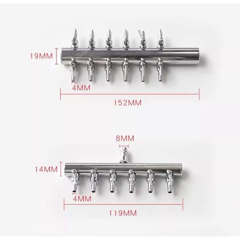 

1Pcs 2~24Way Stainless Steel Air Splitter Valve Aquarium Oxygen Pump Regulating Valve Splitters Fish Tank Air Pump Distributor