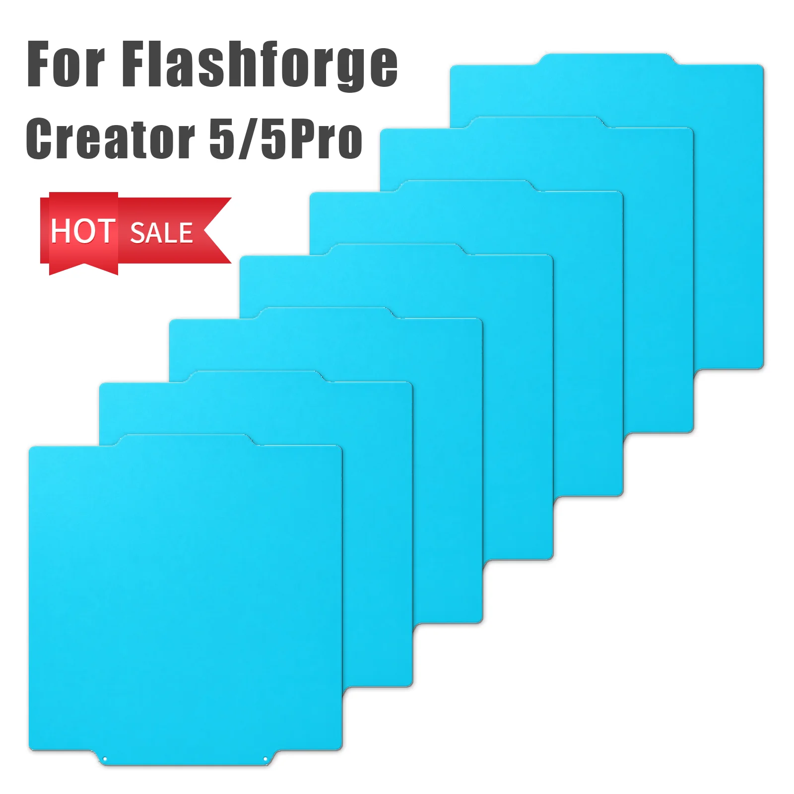 

Cold Build Plate For Flashforge Creator 5 5Pro Build Plate Bed Fit PLA PETG Save Power for flashforge C5 Pro Reduce Machine Load