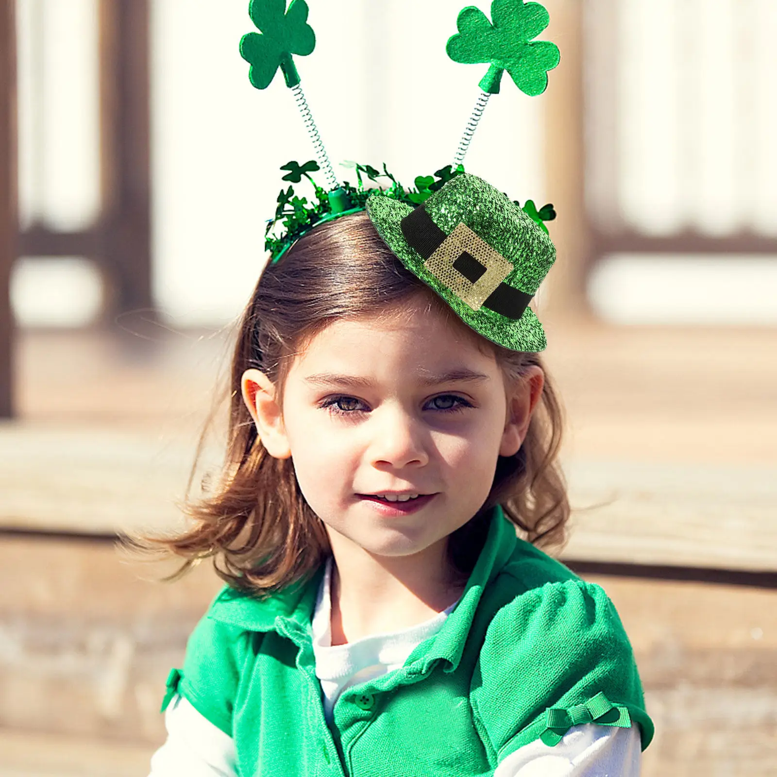 

St, Patrick's Day Hat Hair Clip Women Hair Accessory Top Hat Hair Clip Holiday Hair Clip for Teen