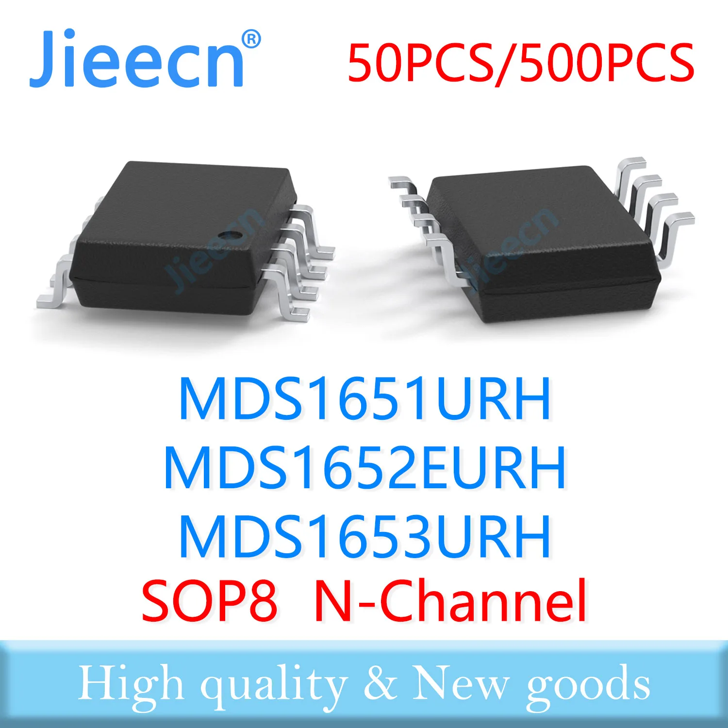 Jieecn 50PCS 500PCS SOP8 MDS1651URH MDS1652EURH MDS1653URH N-CHANNEL High quality MDS URH 1651 1652 1653