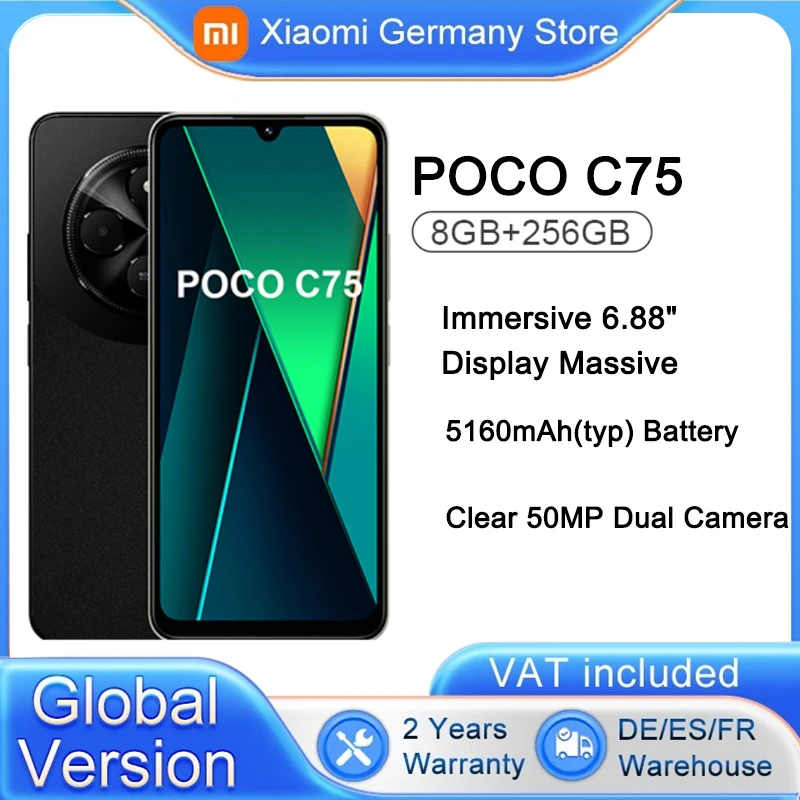 Global Version Xiaomi POCO C75 Smartphone lmmersive 6.88