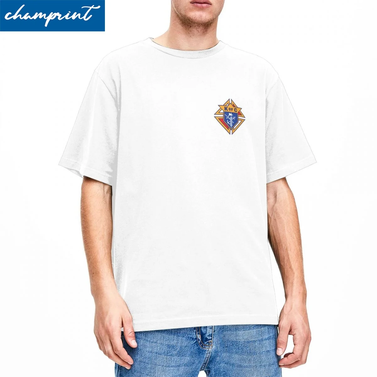 Knights Of Columbus T-Shirts for Men Women Unique Cotton Tee Shirt Crew Neck Short Sleeve T Shirts Original Tops