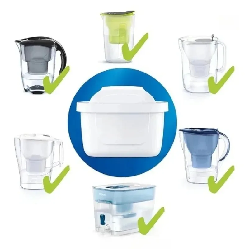 1/6 Pcs Water Filter Cartridge, Replacement Filter for Water Filter Jugs for BRITA MAXTRA+ PLUS Maxtra