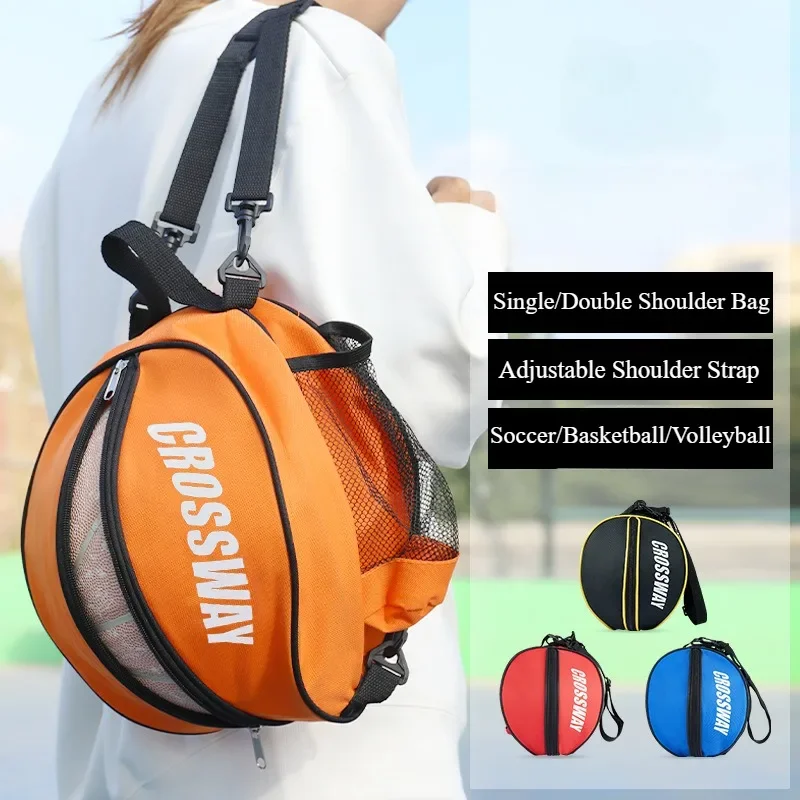 Outdoor Sports Shoulder Soccer Bags Basketball Storage Backpack Volleyball Softball Ball Bag Removable Shoulder Strap Equipments